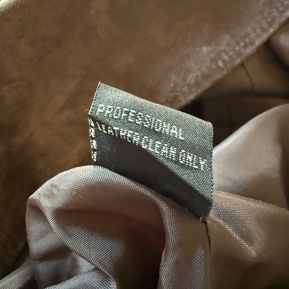 Willi Smith Vintage Brown Suede Leather Shirt Jacket - Picture 6 of 6